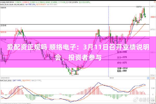 爱配资正规吗 顺络电子：3月11日召开业绩说明会，投资者参与