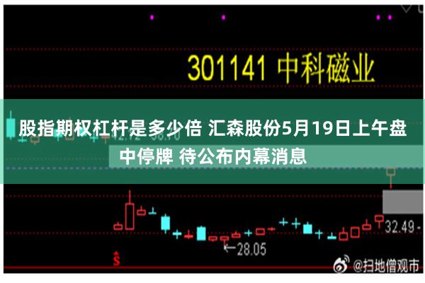 股指期权杠杆是多少倍 汇森股份5月19日上午盘中停牌 待公布内幕消息