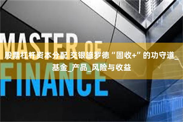 股票杠杆资本分配 交银施罗德“固收+”的功守道_基金_产品_风险与收益